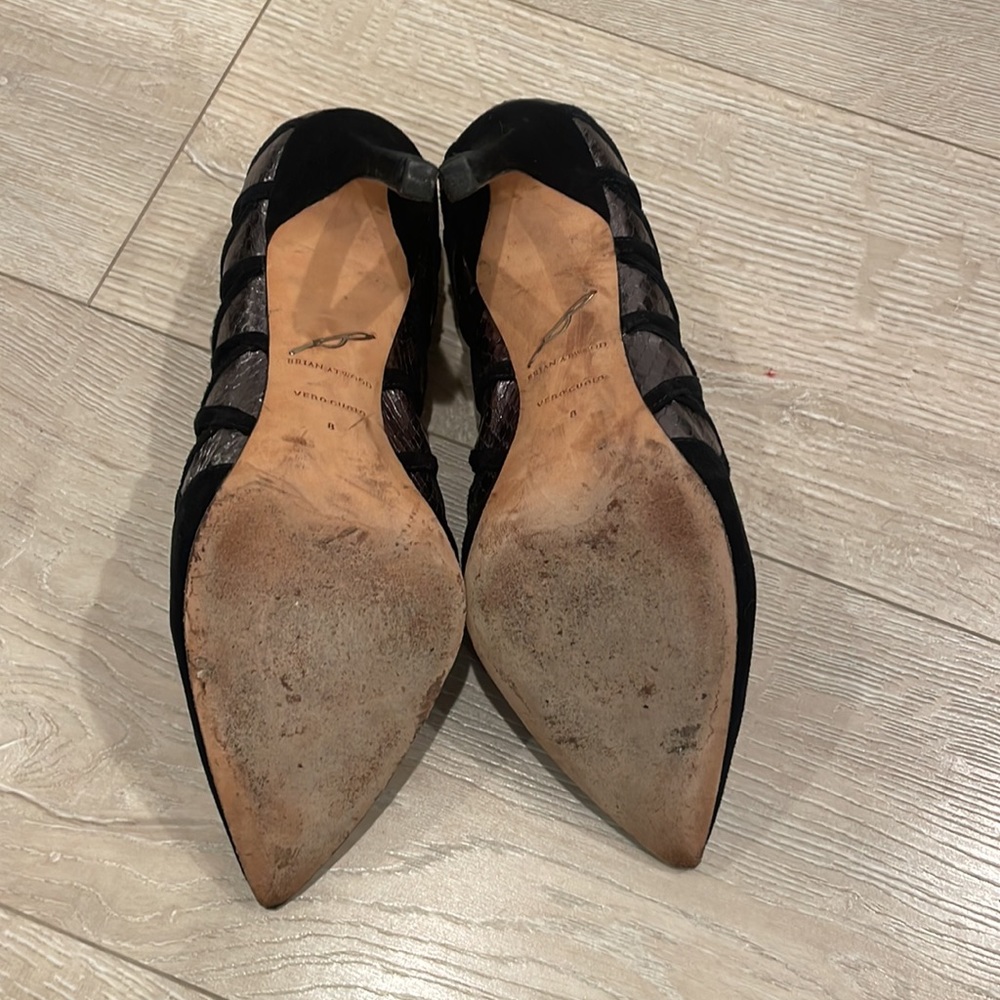 Brian Atwood, Nicolette suede pumps - Picture 7 of 11
